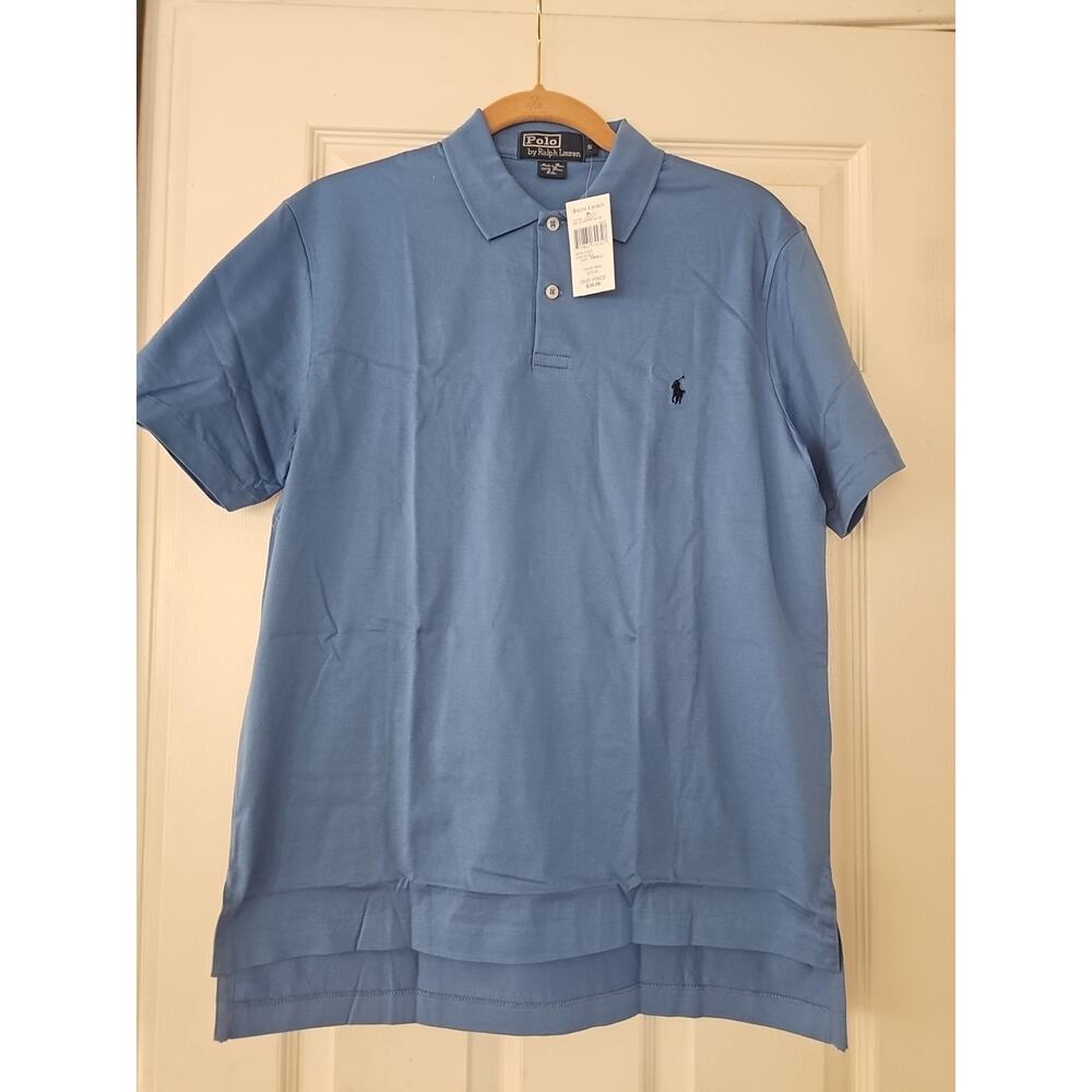 New Vintage 1990s Polo Ralph Lauren Jersey Cotton Sz S Polo Shirt Single Stitch